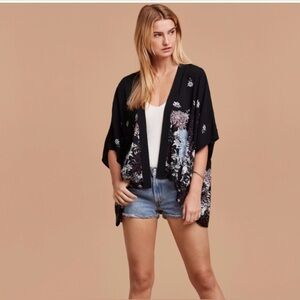 Talula Black Kimono Cardigan